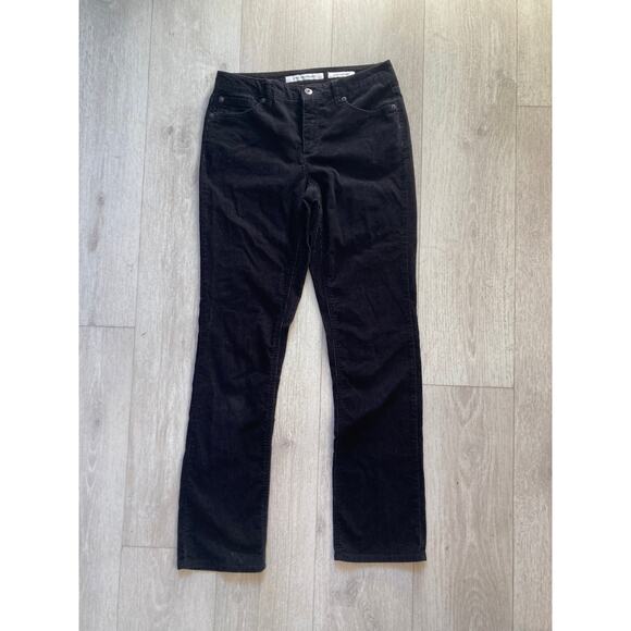 Jones New York Black Corduroy Pants, Size 6 - Picture 1 of 5